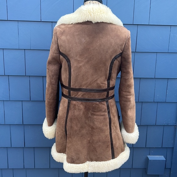 Vintage shearling med. coat coat warm! Penny Lane and Alice & Olivia style! - Picture 5 of 10